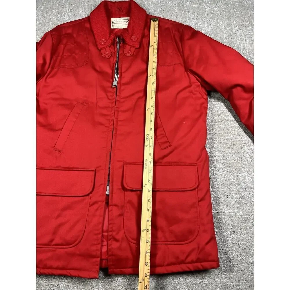 Vintage 1960s Ted Williams Sears Roebuck Red Hunting Jacket Insulated Large